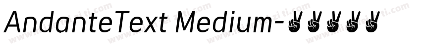 AndanteText Medium字体转换